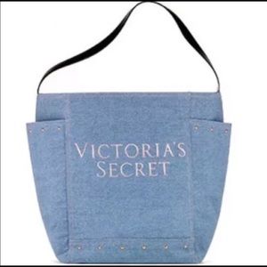 Victoria secret denim tote bag